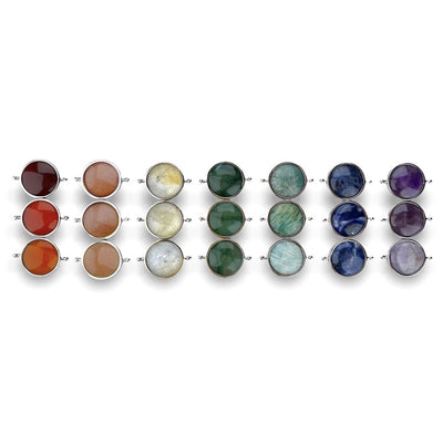 Deluxe Crystal Chakra 7 in 1 Fidget Ring Gift Set