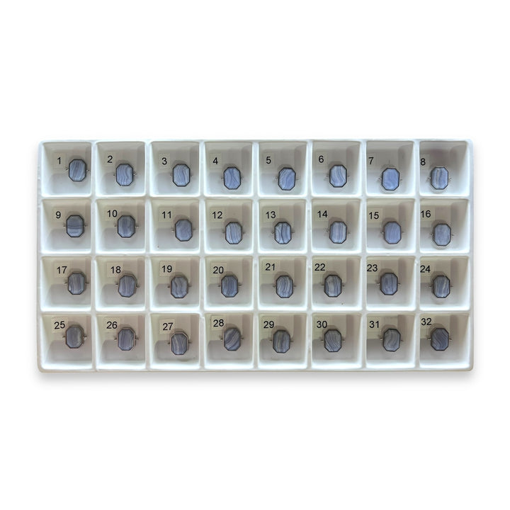 Choose Your Own Blue Lace Agate Octangle & Oval – Silver