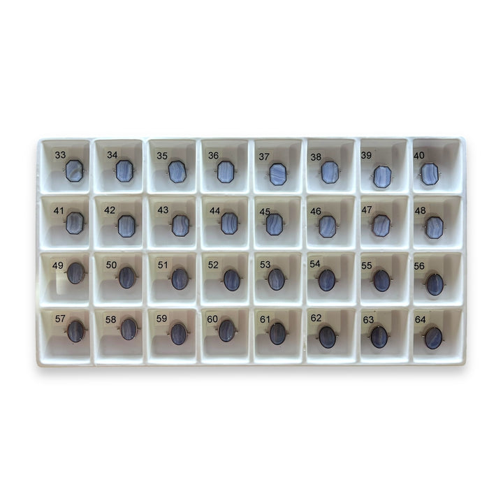 Choose Your Own Blue Lace Agate Octangle & Oval – Silver