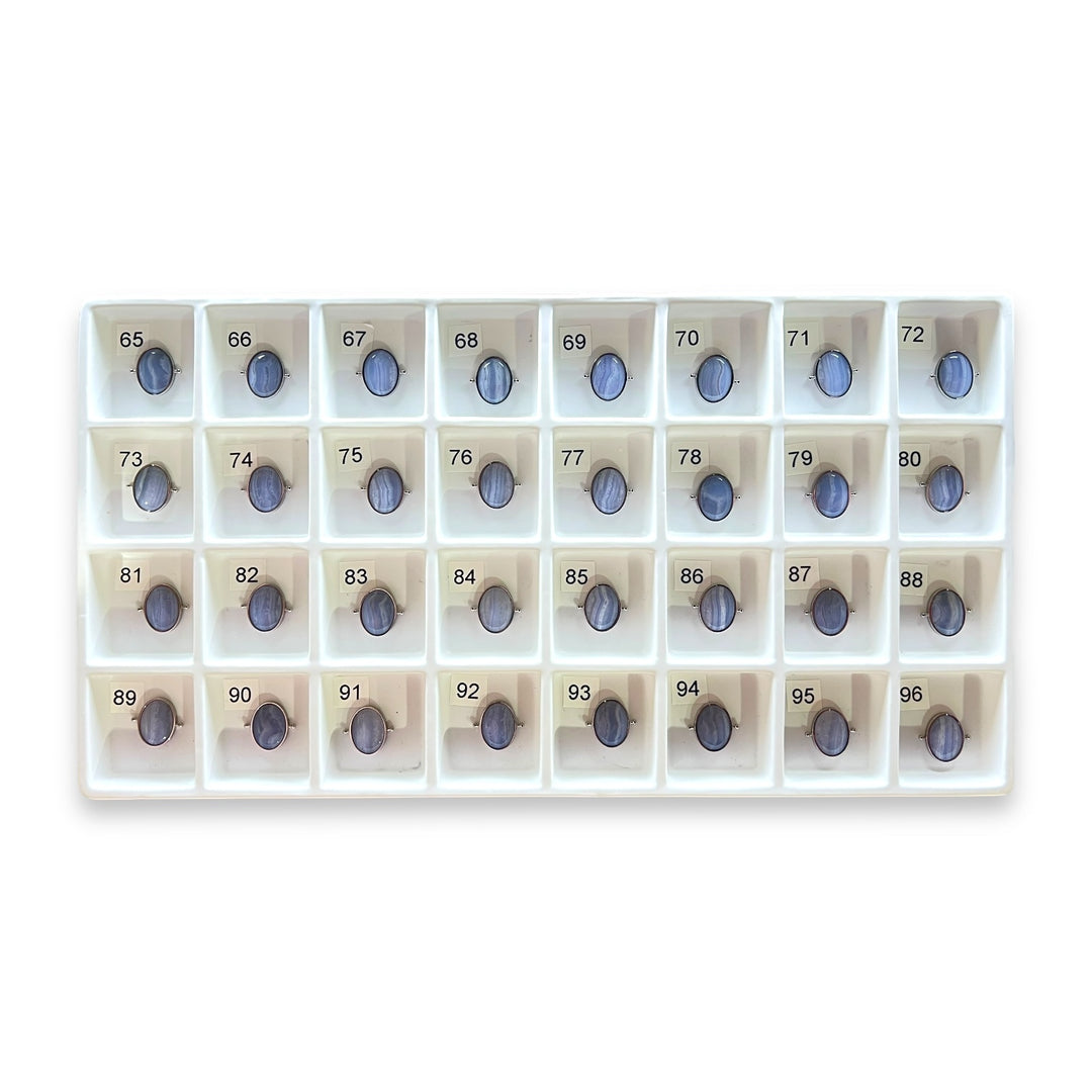 Choose Your Own Blue Lace Agate Octangle & Oval – Silver