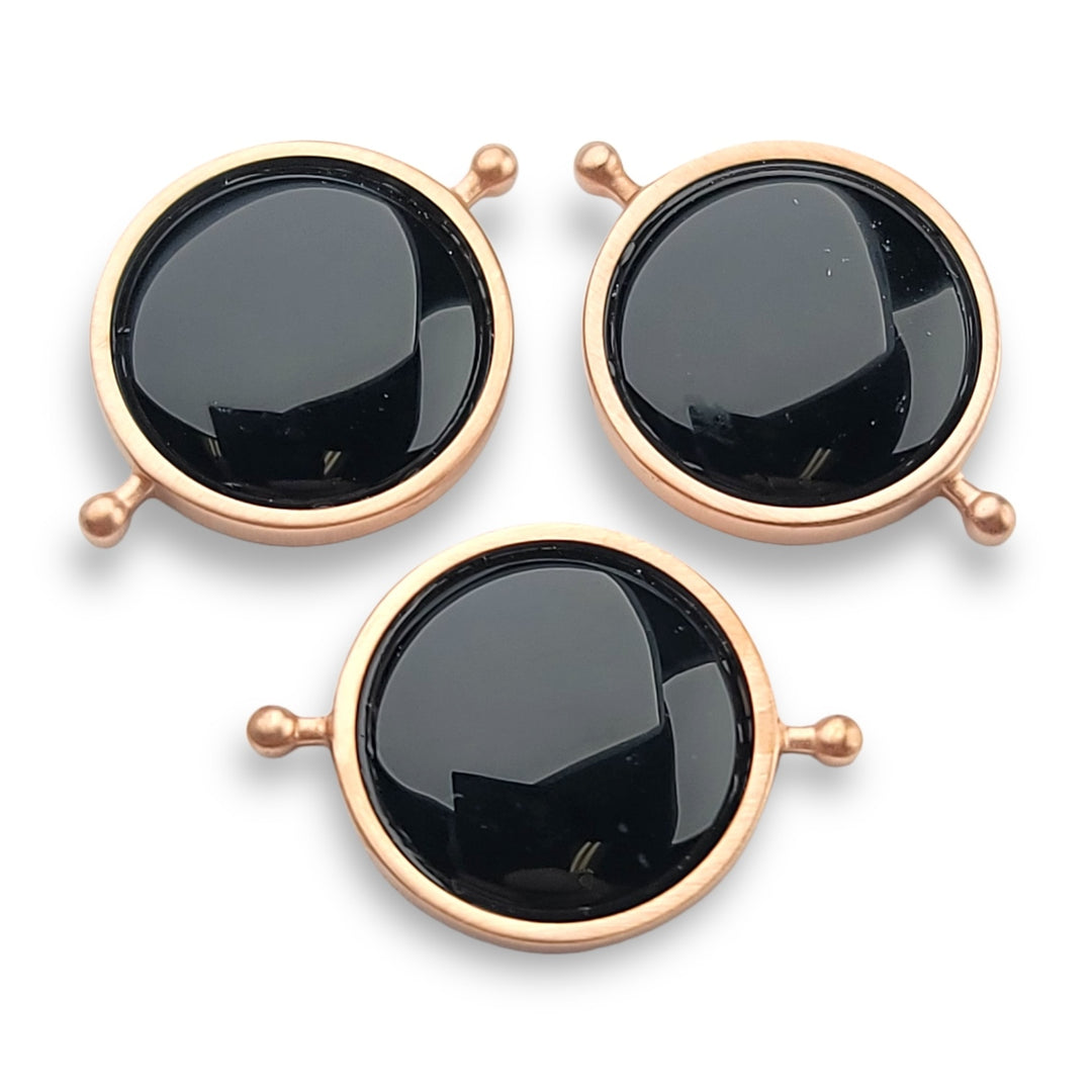 Rose Gold Round Crystal Element