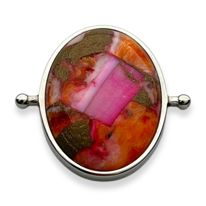 "O'Keeffe's Poppies" Mosaic Stone Element