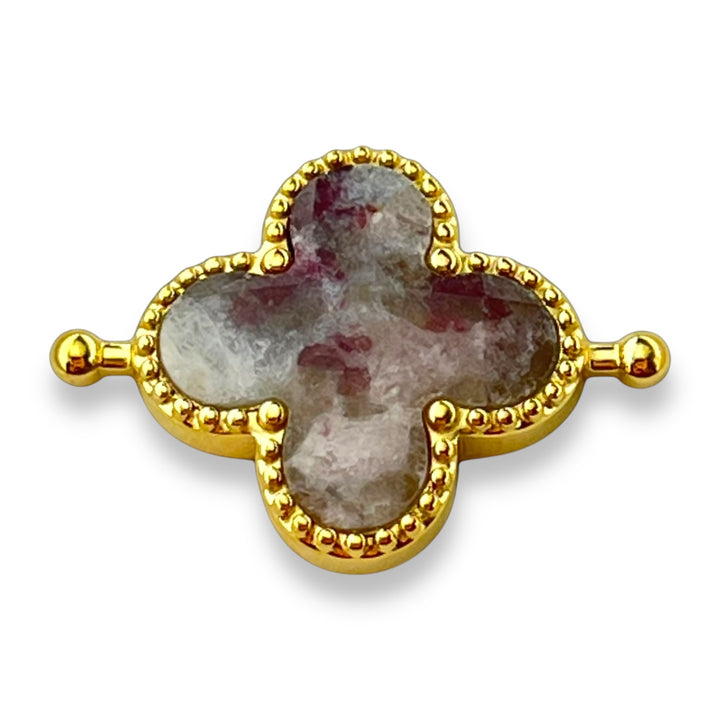 Pink Tourmaline Quatrefoil Crystal Element