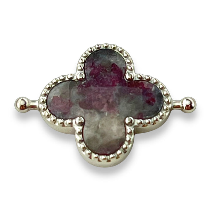 Pink Tourmaline Quatrefoil Crystal Element