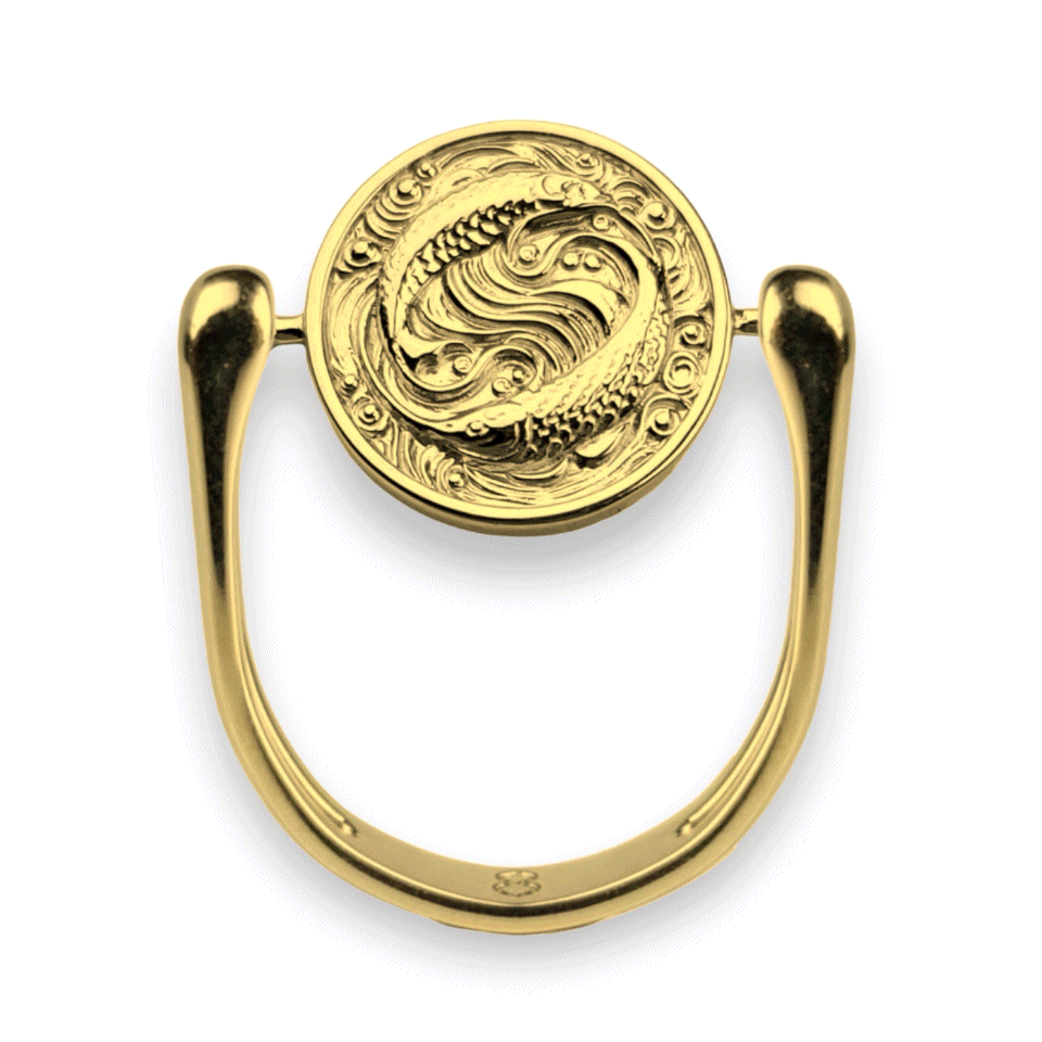 Luxe Gold Zodiac Fidget Ring