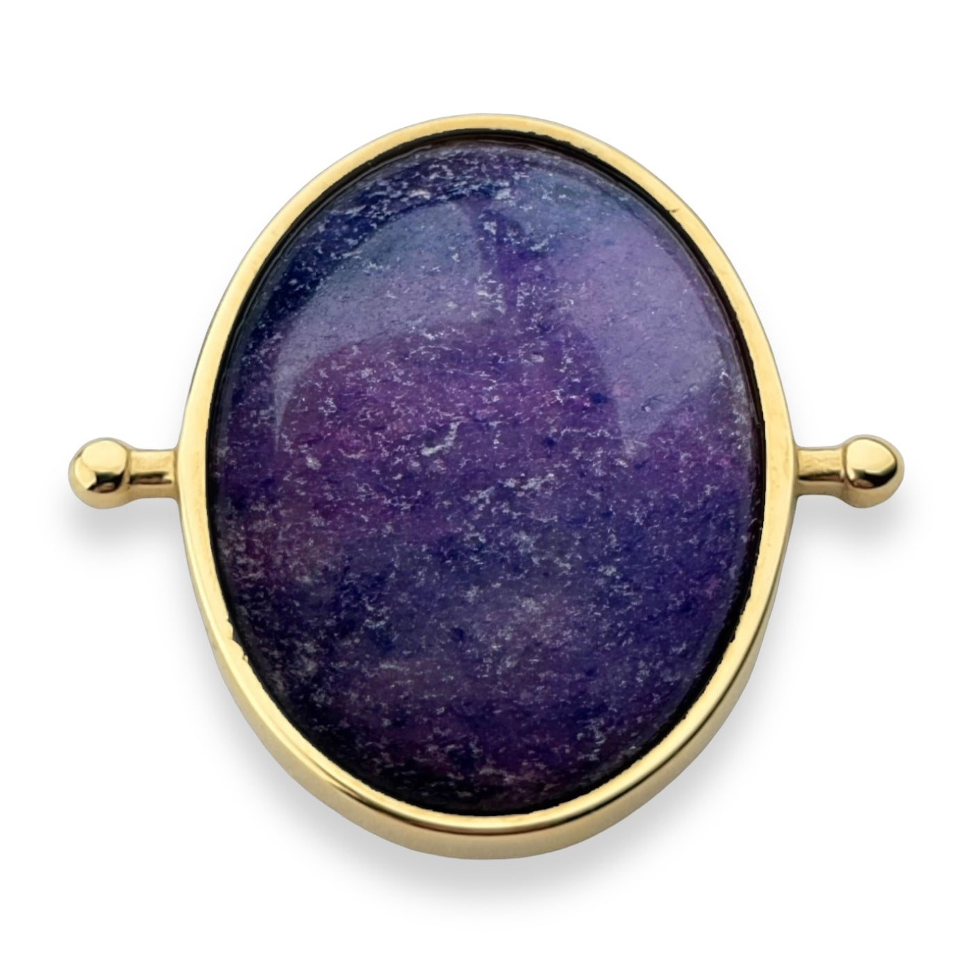 Purple Jade Oval Crystal Element