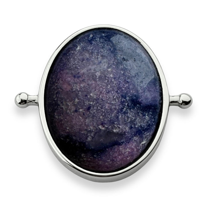 Purple Jade Oval Crystal Element