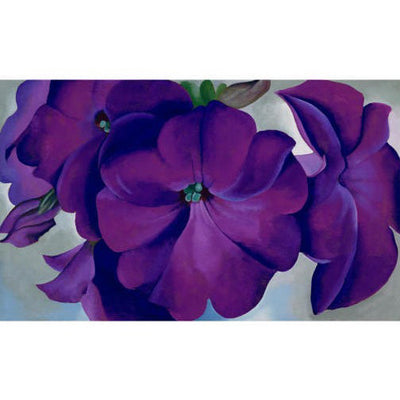 "Purple Petunias" Mosaic Stone Element