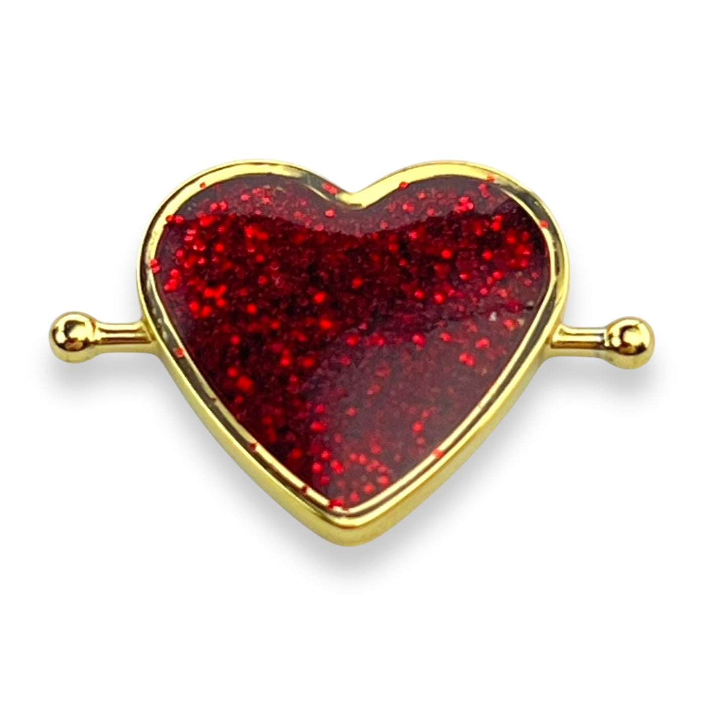 Heart-shaped Glitter Element