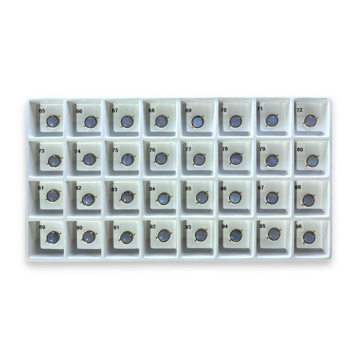Choose Your Own Blue Lace Agate Round – Gold