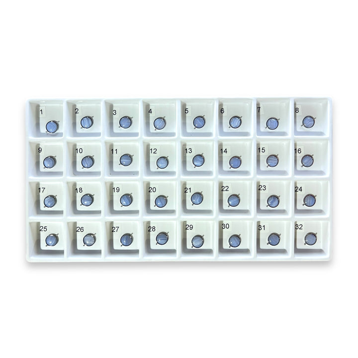 Choose Your Own Blue Lace Agate Round – Silver