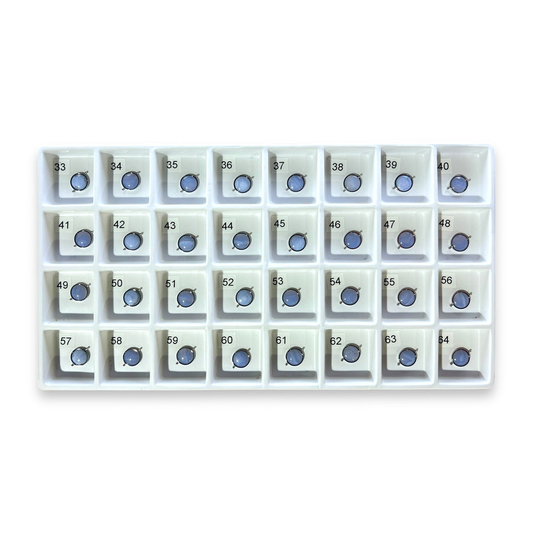 Choose Your Own Blue Lace Agate Round – Silver