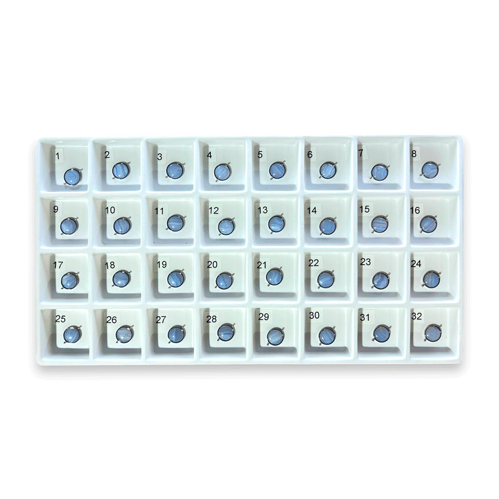 Choose Your Own Blue Lace Agate Round – Silver