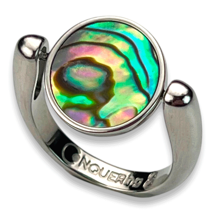 Willow Round Crystal Fidget Ring
