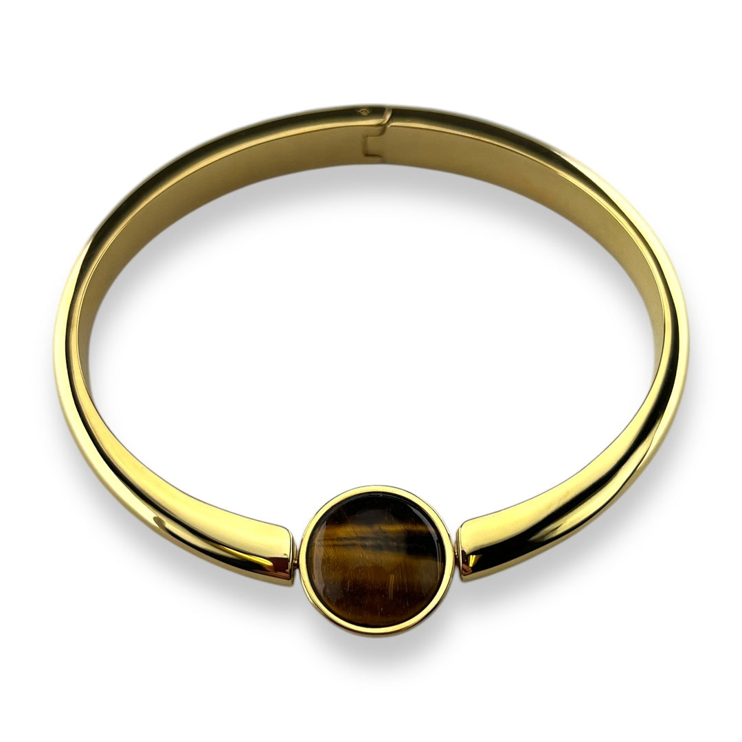 Round Crystal Willow Bangle