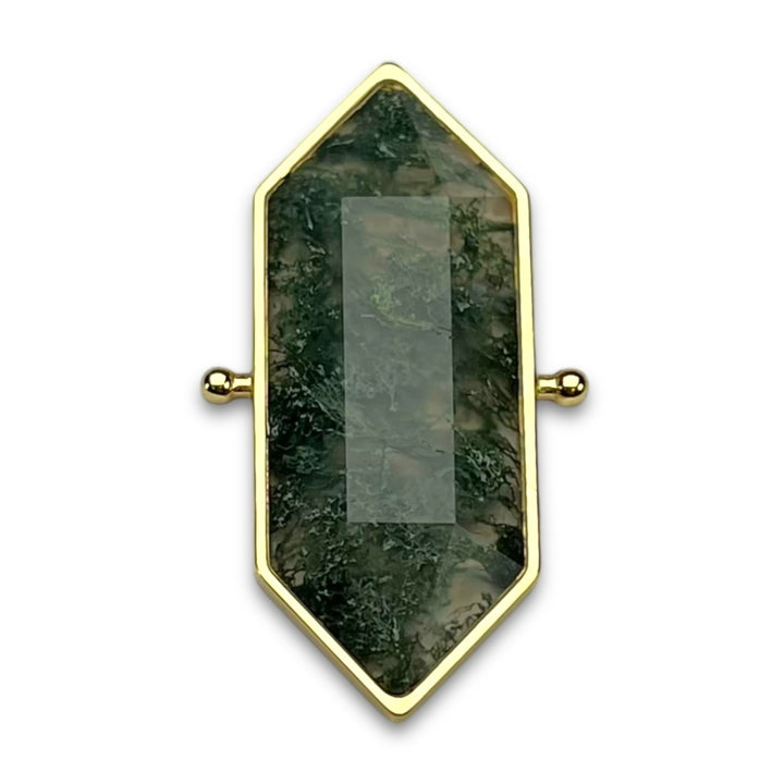 Moss Agate Titan TwinPoint™ Crystal Element - Studio Line