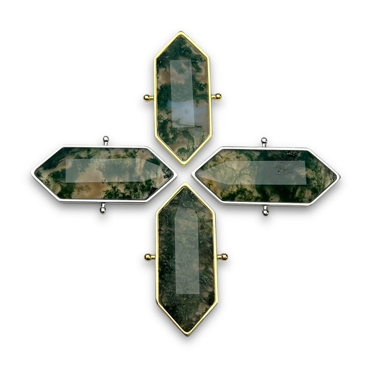 Moss Agate Titan TwinPoint™ Crystal Element - Studio Line