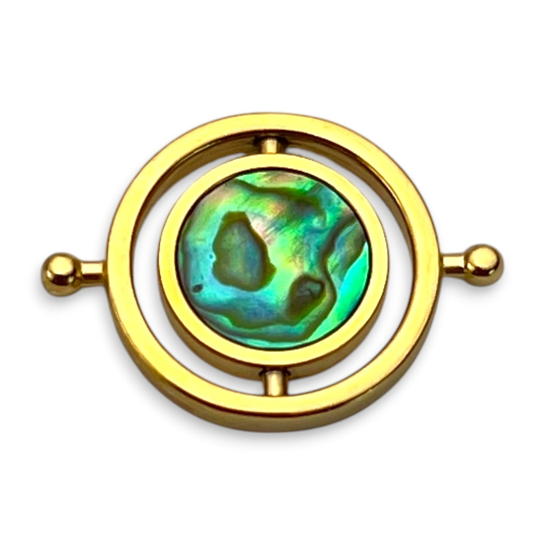 Abalone Shell Round HaloSpin™ Crystal Element