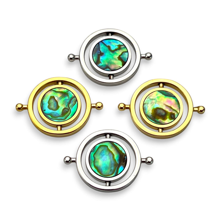 Abalone Shell Round HaloSpin™ Crystal Element