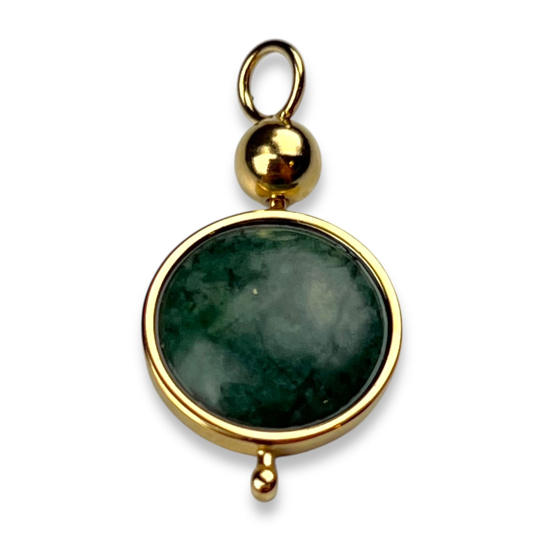 MiraLink™ Round Crystal Charm