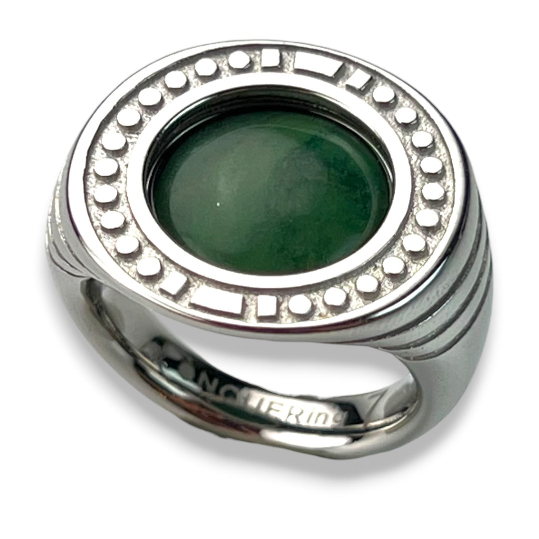 Round Crystal Signet Ring – Studio Line
