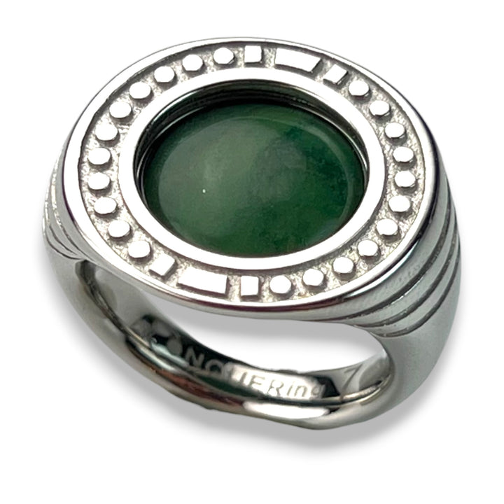 Round Crystal Signet Ring – Studio Line