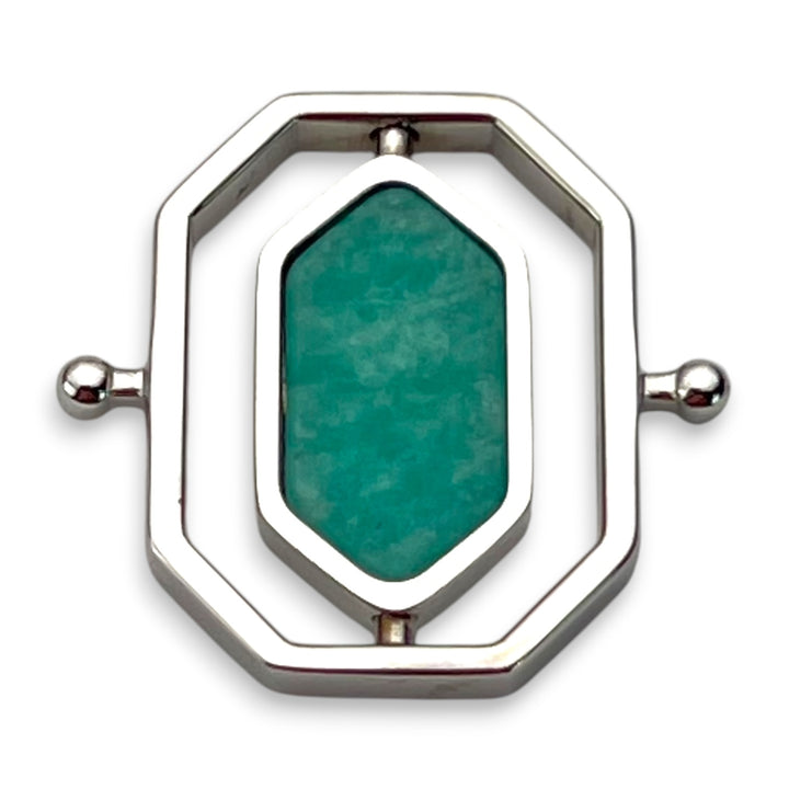 Amazonite Octangle HaloSpin™ Crystal Element