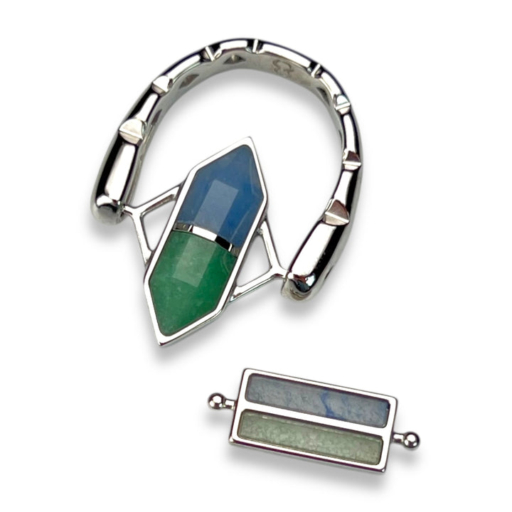 Balance & Bravery SoulStack™ 2 Element CrownCut™ Fidget Ring Set