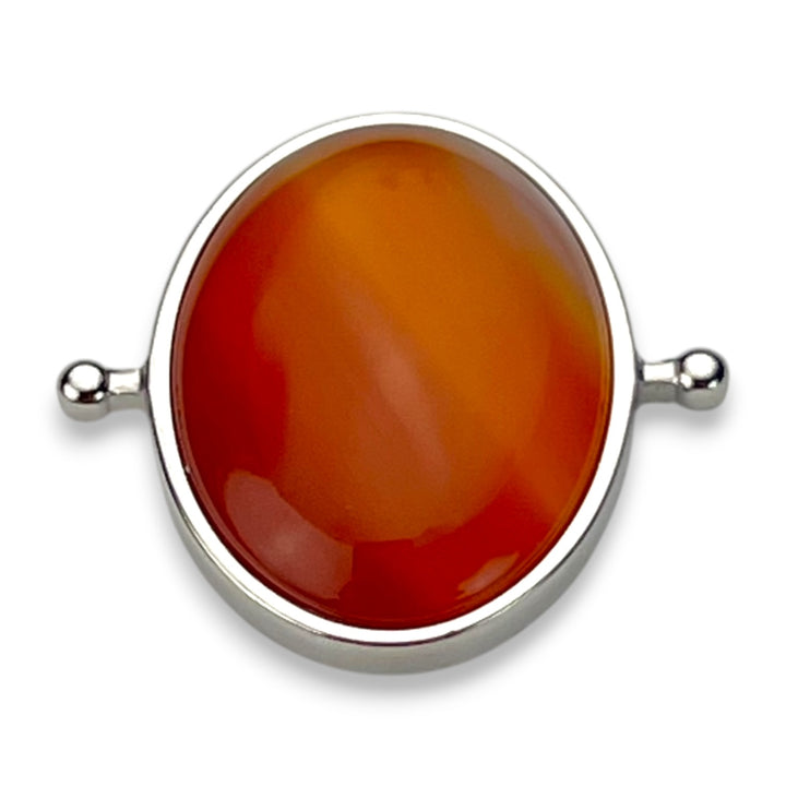 Banded Red Agate Oval Crystal Element