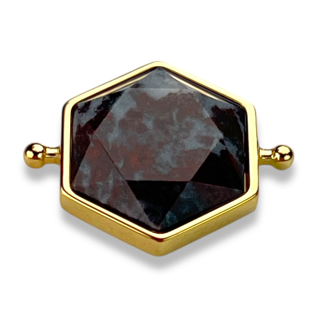 Bloodstone Hexagon Crystal Element