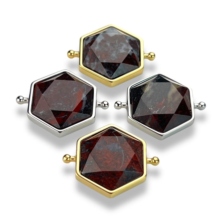 Bloodstone Hexagon Crystal Element