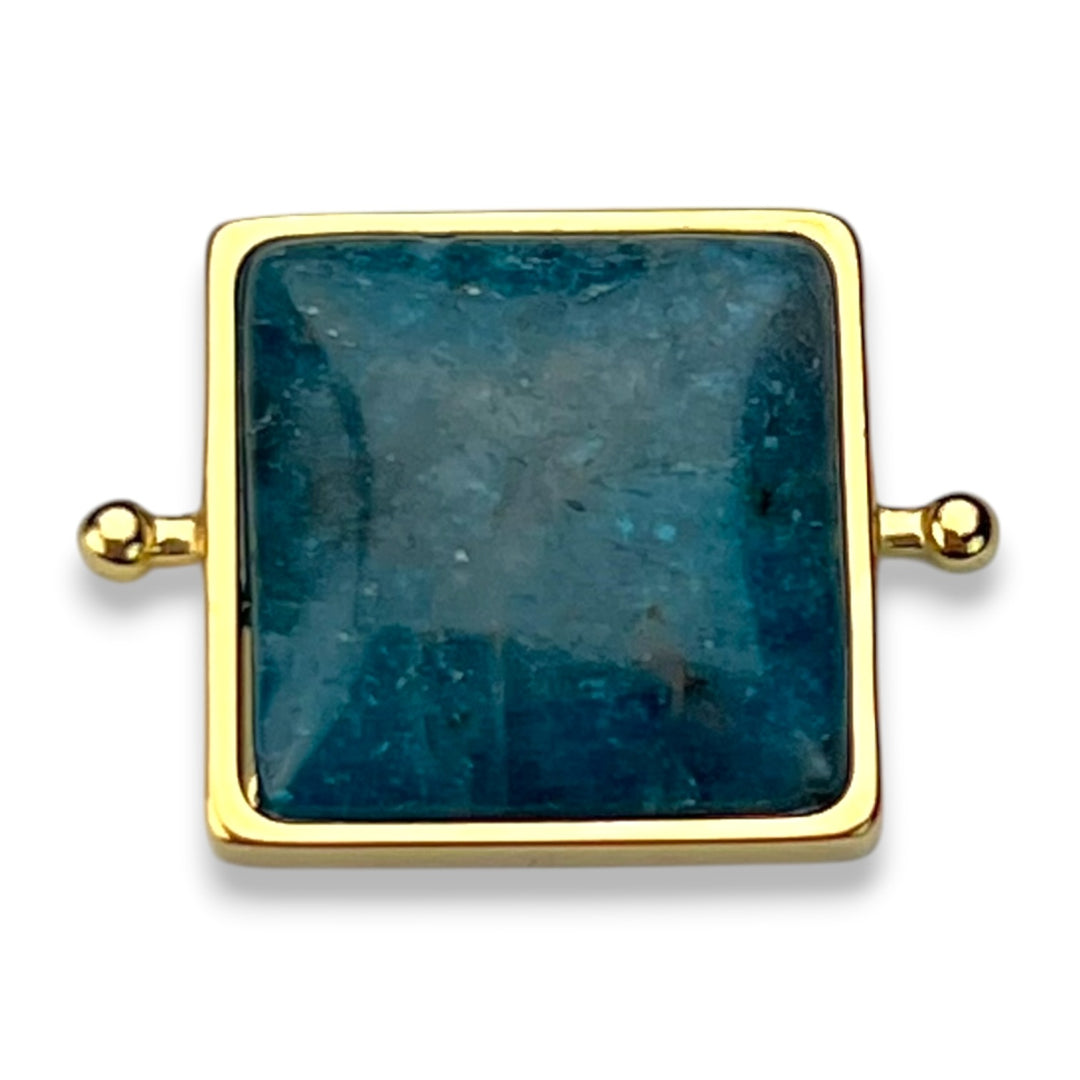Blue Apatite Cushion Crystal Element