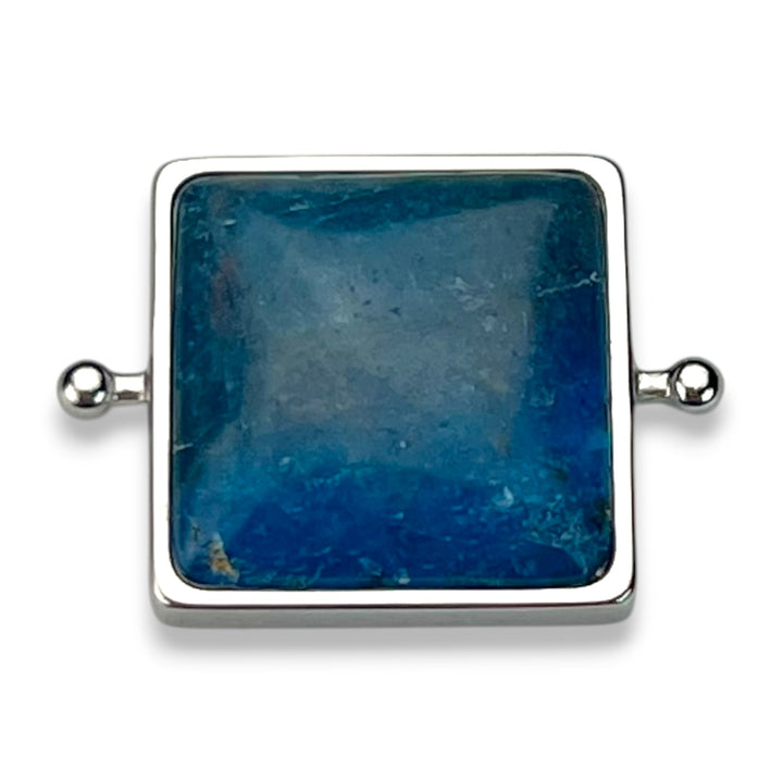 Blue Apatite Cushion Crystal Element