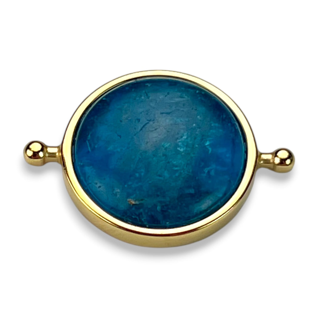 Blue Apatite Round Crystal Element