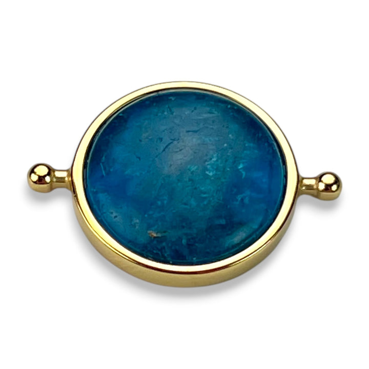 Blue Apatite Round Crystal Element