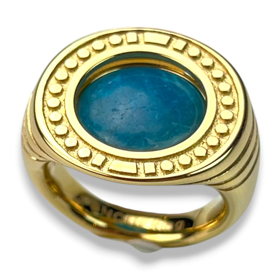 Round Crystal Signet Ring – Studio Line