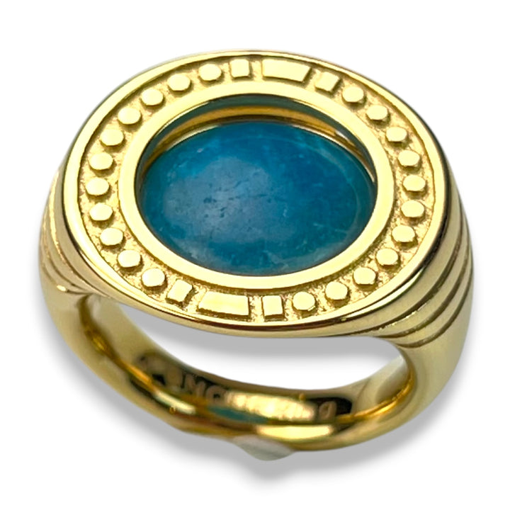 Round Crystal Signet Ring – Studio Line
