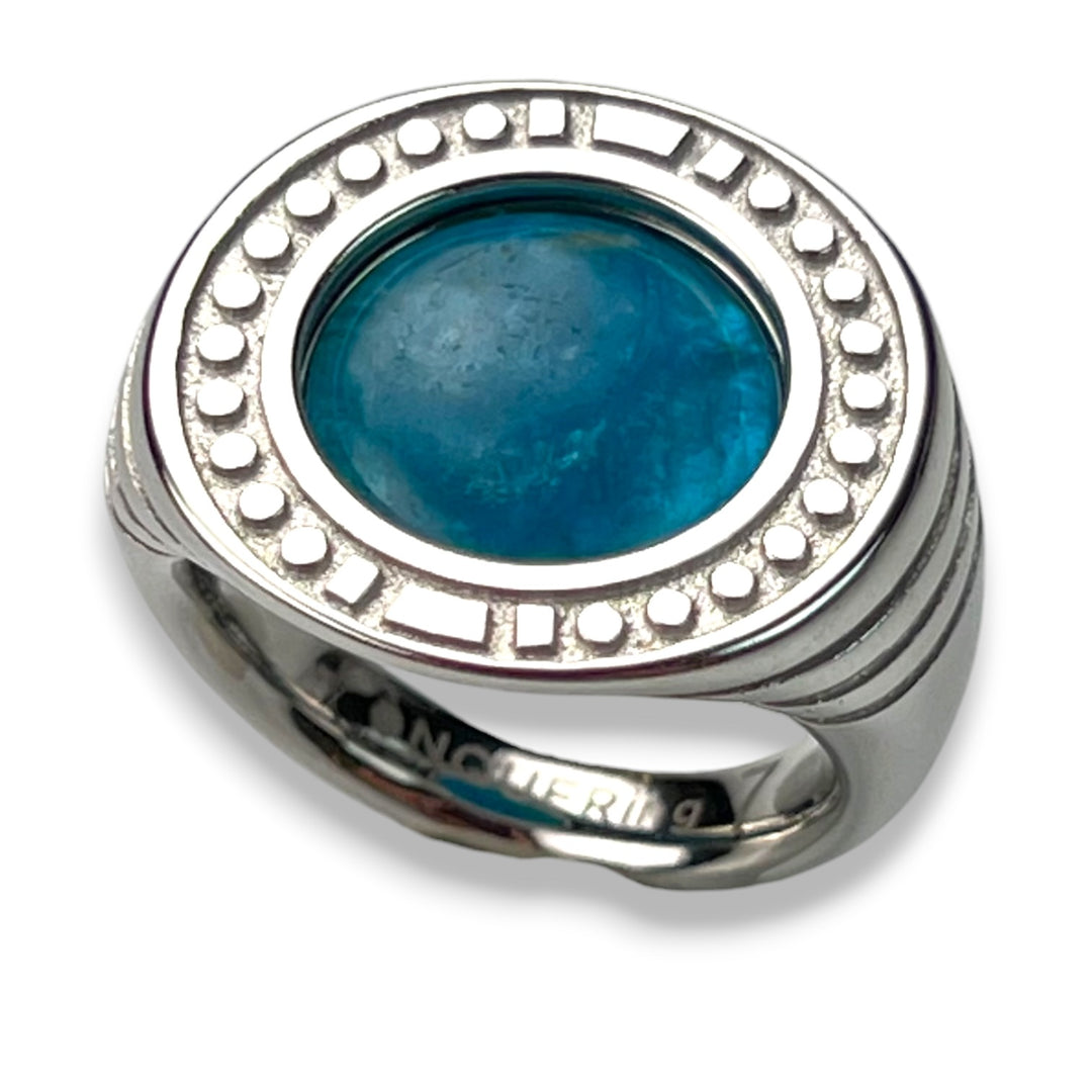 Round Crystal Signet Ring – Studio Line