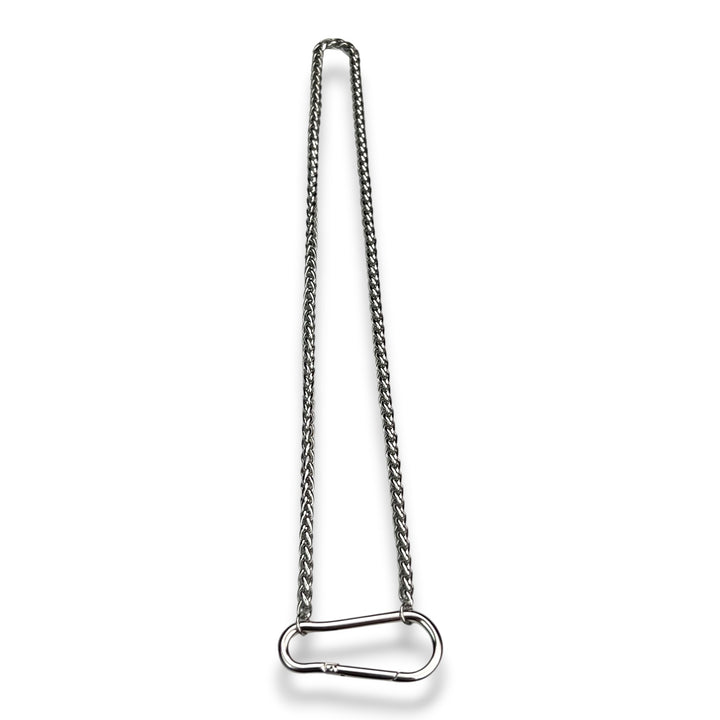 Carabiner Pendant with Wheat Chain
