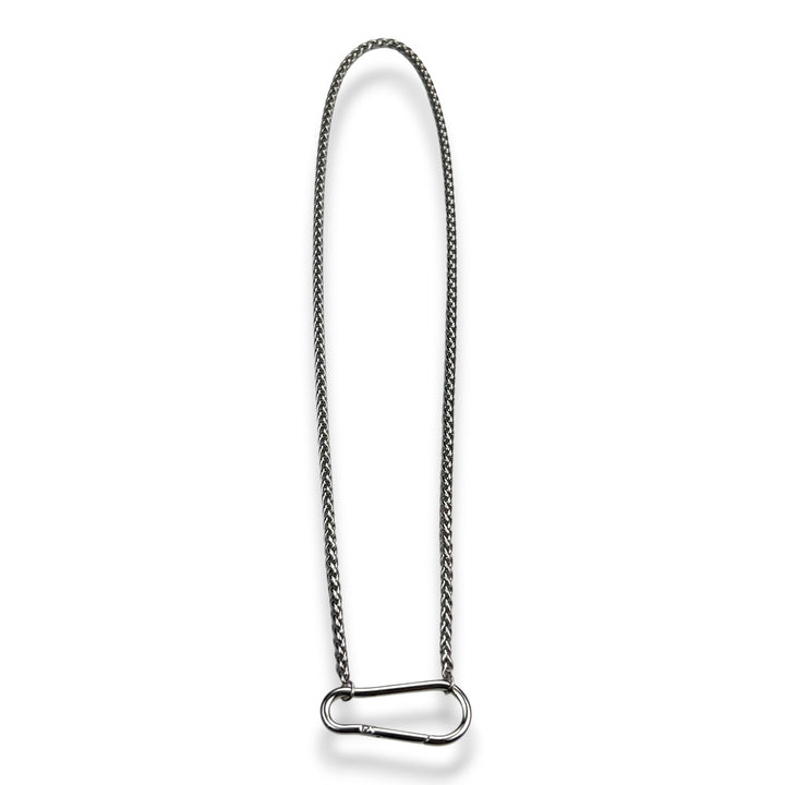 Carabiner Pendant with Wheat Chain