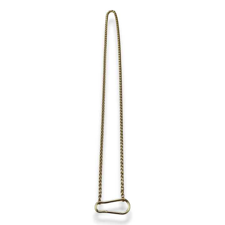 Carabiner Pendant with Wheat Chain