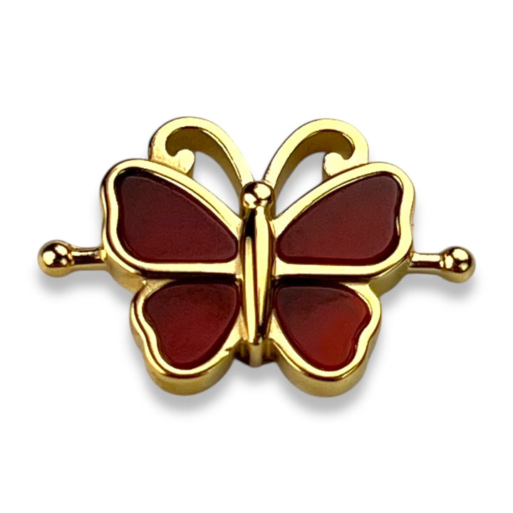 Crystal Butterfly - Carnelian