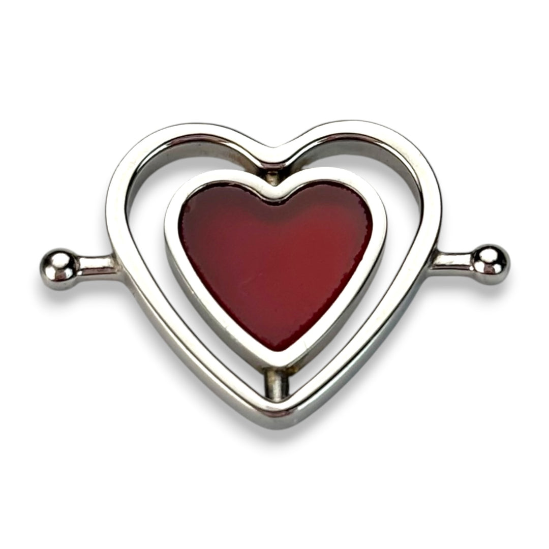 Carnelian Heart HaloSpin™ Crystal Element