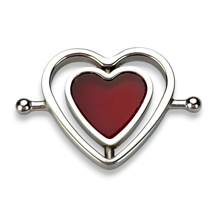 Carnelian Heart HaloSpin™ Crystal Element