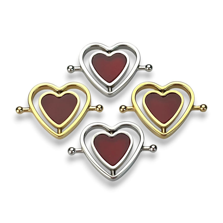 Carnelian Heart HaloSpin™ Crystal Element