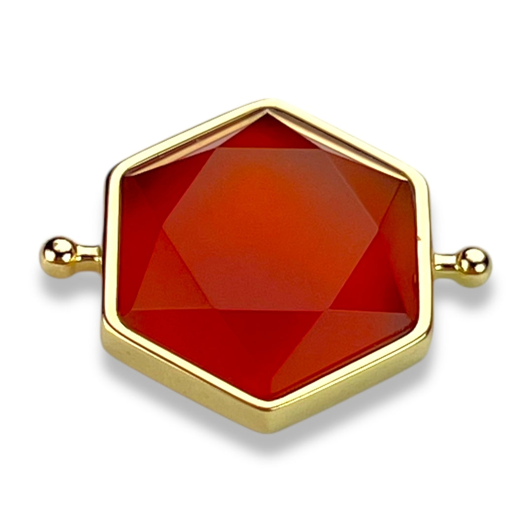 Carnelian Hexagon Crystal Element