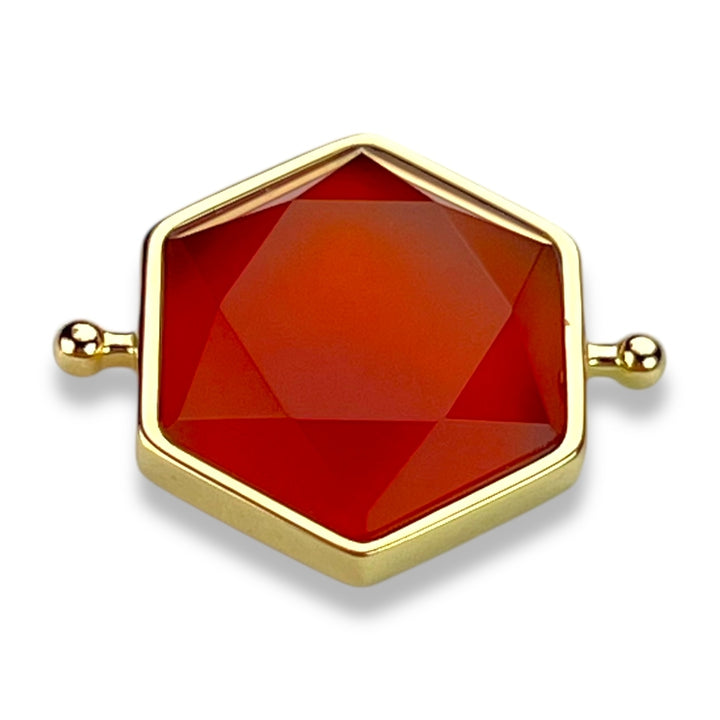 Carnelian Hexagon Crystal Element