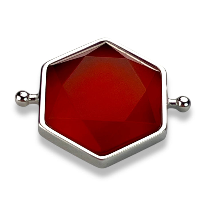 Carnelian Hexagon Crystal Element
