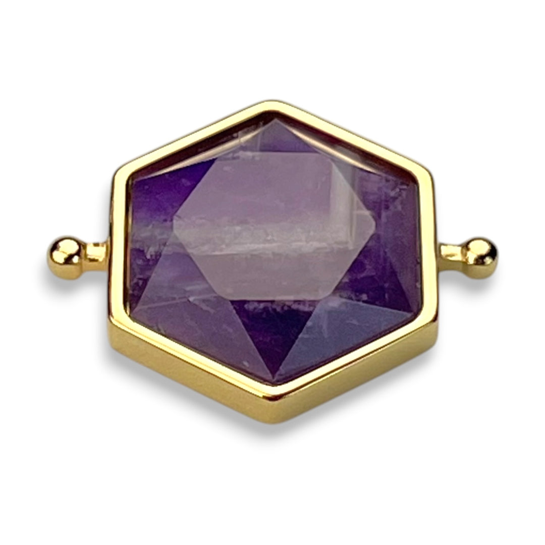 Chevron Amethyst Hexagon Crystal Element