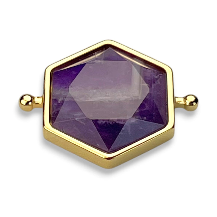 Chevron Amethyst Hexagon Crystal Element